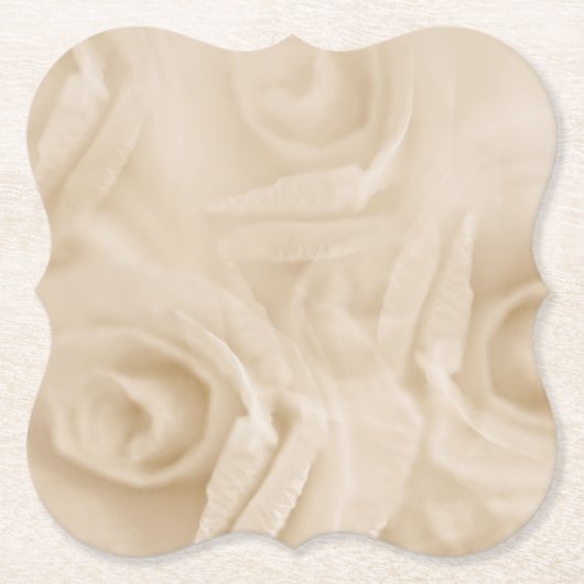 Rose Sepia Untersetzer (Vorderseite)