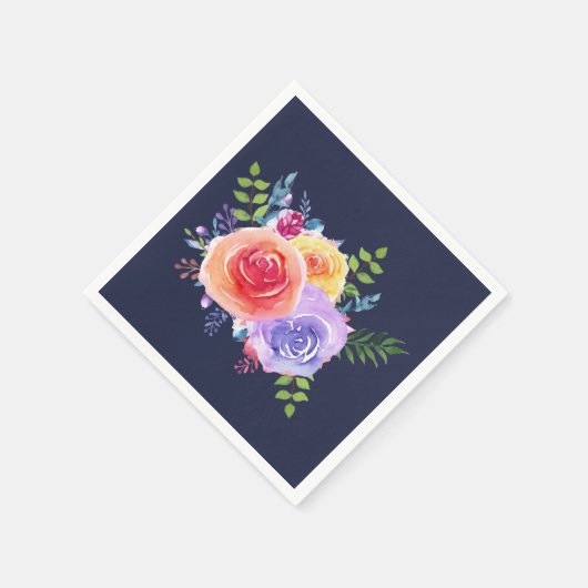 Rose Serviette (Ecke)