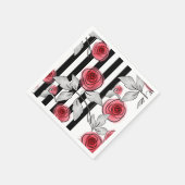 Rose Serviette (Ecke)