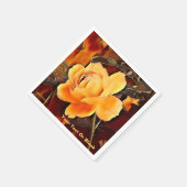 Rose Serviette (Ecke)