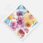 Rose Serviette (Ecke)