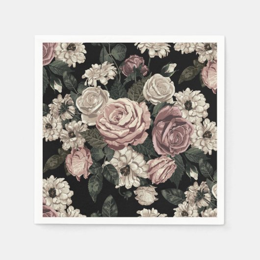 Rose Serviette (Vorderseite)