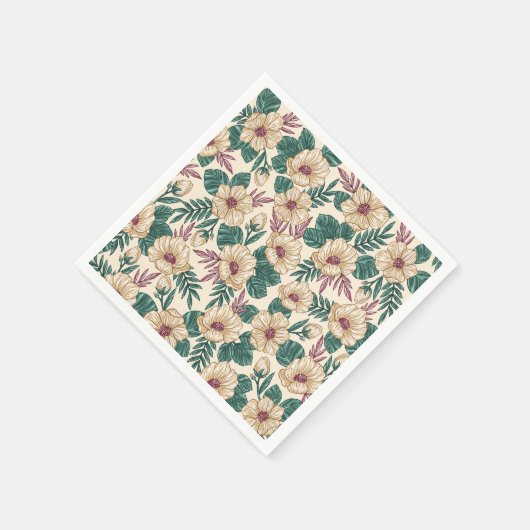 Rose Serviette (Ecke)