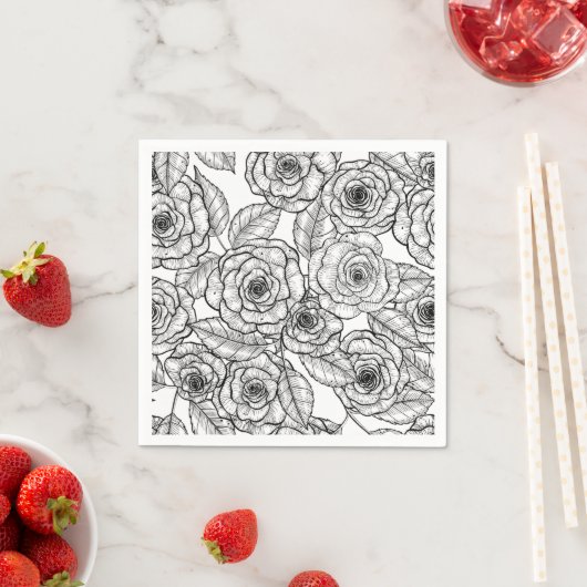 Rose Serviette (Beispiel)