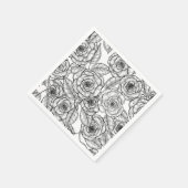 Rose Serviette (Ecke)