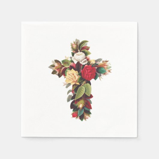 Rose Serviette (Vorderseite)