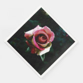 Rose Serviette (Ecke)