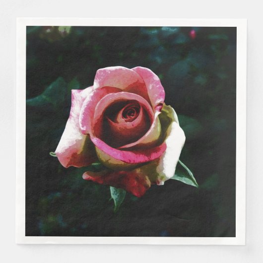 Rose Serviette (Vorderseite)