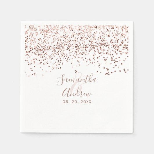 Rose Serviette (Vorderseite)