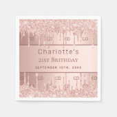 Rose Serviette (Vorderseite)