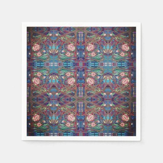 Rose Serviette (Vorderseite)