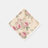 Rose Serviette (Ecke)