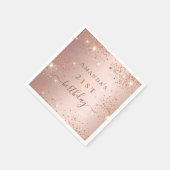 Rose Serviette (Ecke)