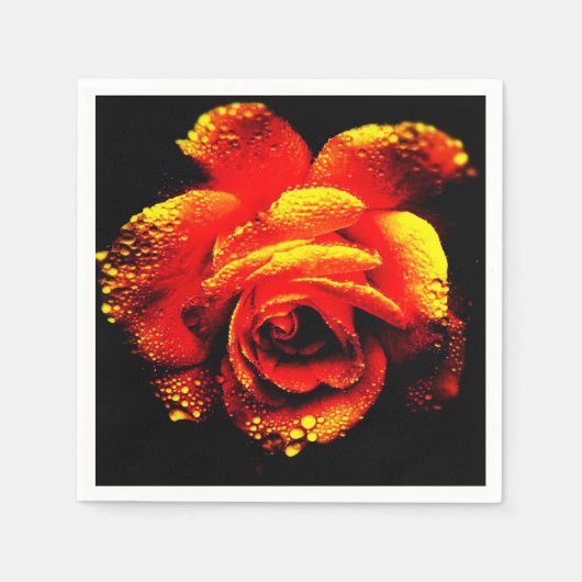 Rose Serviette (Vorderseite)