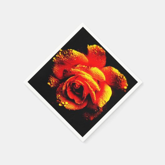 Rose Serviette (Ecke)