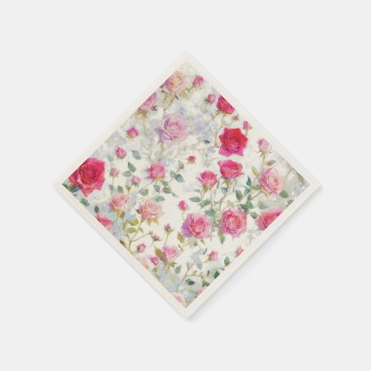 Rose Serviette (Ecke)