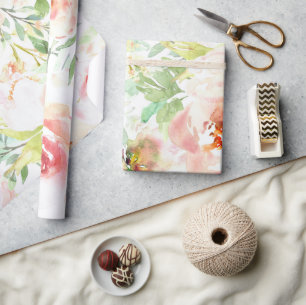 Rose Shabby Chic Wrapping Paper - Vintages Blumenp Geschenkpapier