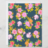 Rose Shabby Vintag Navy Blank (Rückseite)