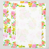 Rose Shabby Vintag White Blank (Vorne/Hinten)