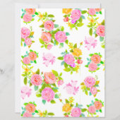 Rose Shabby Vintag White Blank (Rückseite)