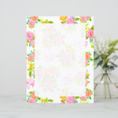 Rose Shabby Vintag White Blank (Stehend Vorderseite)