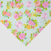 Rose shabby vintage blau seidenpapier (Detail)