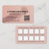 Rose Shadow QR-Code-Bonuskarte Visitenkarte (Vorne/Hinten)