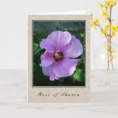 Rose Sharon - Blumenserie Karte (Gelbe Blume)