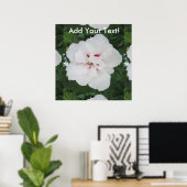 Rose Sharon White Red Poster (Heimbüro)
