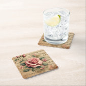 Rose & Sheet Music Papier Untersetzer – Mehr Forme (Vor Ort)
