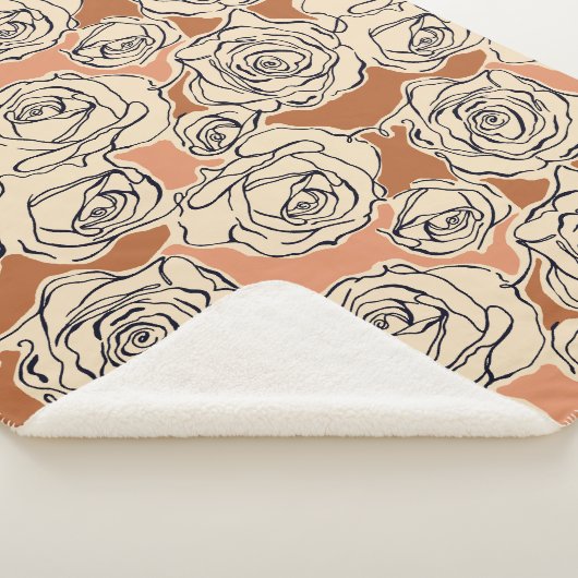 Rose Sherpa Blanket Sherpadecke (3/4)