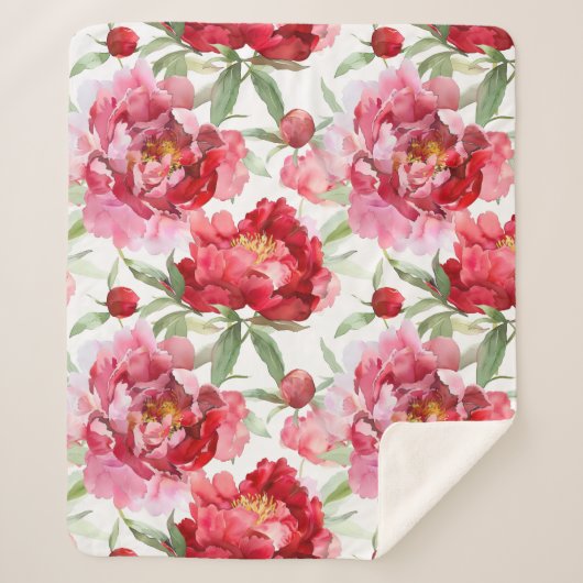 Rose Sherpa Blanket Sherpadecke (Vorderseite)