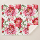 Rose Sherpa Blanket Sherpadecke (Vorderseite (Horizontal))