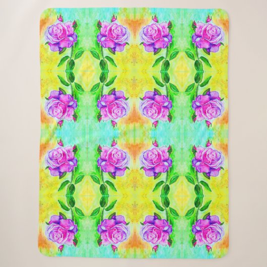 Rose Sherpa Blanket Sherpadecke (Vorderseite)