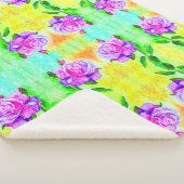 Rose Sherpa Blanket Sherpadecke (3/4)