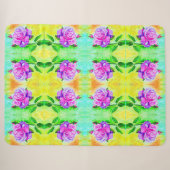 Rose Sherpa Blanket Sherpadecke (Vorderseite (Horizontal))