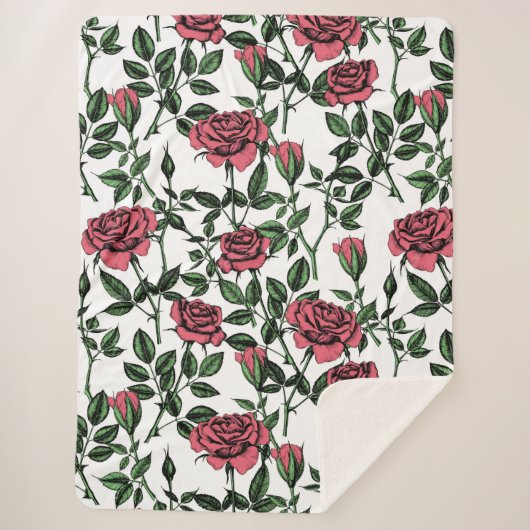 Rose Sherpadecke (Vorderseite)