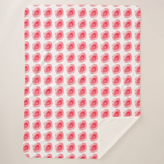 Rose Sherpadecke (Vorderseite)