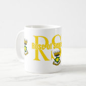 Rose Sieben Siegel Kaffeegenuss Tasse Geschenk für (Vorderseite Links)