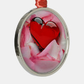 Rose Silbernes Ornament (Rechts)