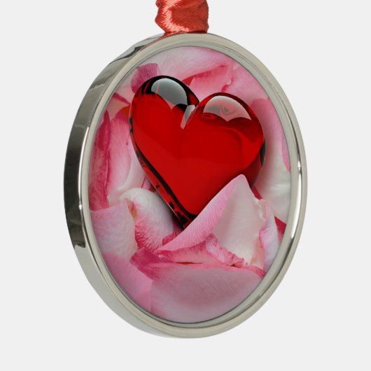 Rose Silbernes Ornament (Rechts)