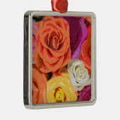 Rose Silbernes Ornament (Rechts)