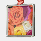 Rose Silbernes Ornament (Links)