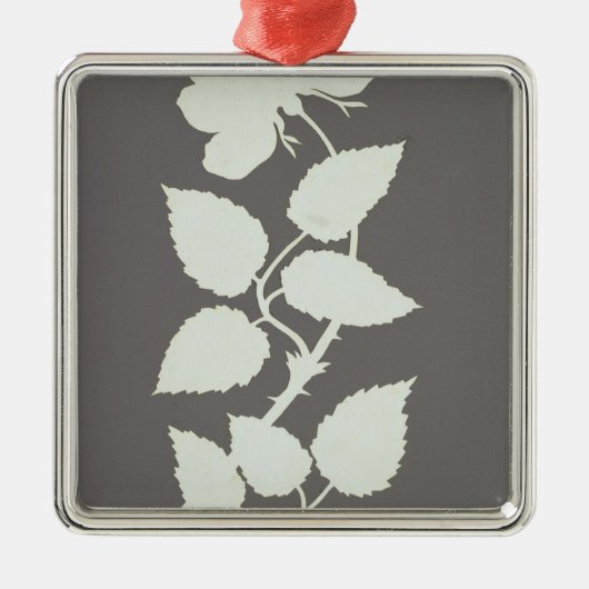 Rose Silbernes Ornament (Vorne)