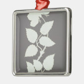 Rose Silbernes Ornament (Links)