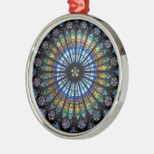 Rose Silbernes Ornament (Links)