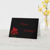 Rose sind am Geburtstag rot Karte (Gelbe Blume)