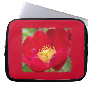 Rose sind ein roter Laptop-Sieb Laptopschutzhülle