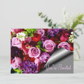 Rose sind für immer._ einladung (Stehend Vorderseite)