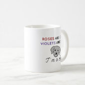 Rose sind grau kaffeetasse (VorderseiteRechts)